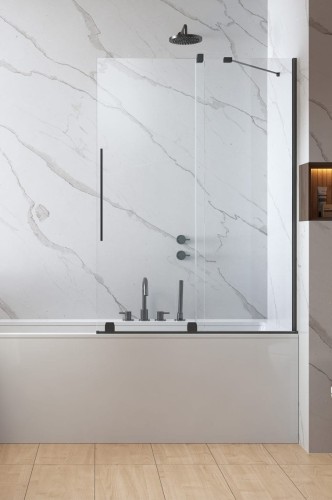 Parawan nawannowy Furo Brushed GunMetal PND II Radaway prawy