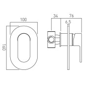 Bateria prysznicowa podtynkowa Vado Life