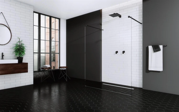 Kabina Radaway Modo New Black I 120x200 szkło przejrzyste