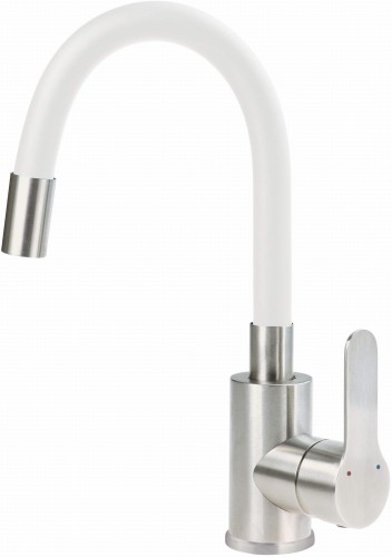 Bateria umywalkowa z giętą wylewką