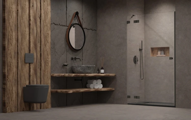 Drzwi prysznicowe Essenza Pro Brushed GunMetal DWJ Radaway lewe