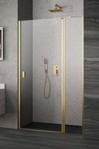Drzwi prysznicowe Radaway Nes Brushed Gold DWJ II prawe