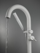 Bateria wannowa wolnostojąca bianco biała Silia Deante