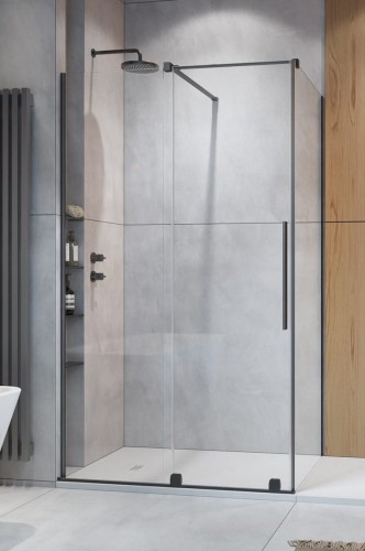 Kabina prysznicowa Furo Brushed GunMetal KDJ Radaway lewa