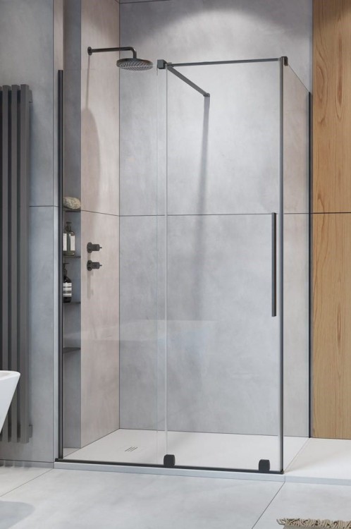 Kabina prysznicowa Furo Brushed GunMetal KDJ Radaway lewa