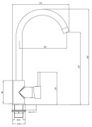 Zlewozmywak stalowy z baterią 1-komorowy z ociekaczem Legato Deante