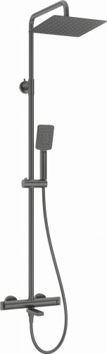 Deszczownica z baterią wannową termostatyczną titanium Deante