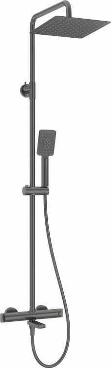 Deszczownica z baterią wannową termostatyczną titanium Deante