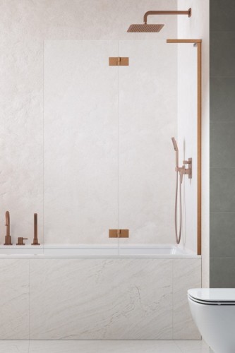 Parawan nawannowy Radaway Essenza 8 SL Brushed Copper PND II prawy