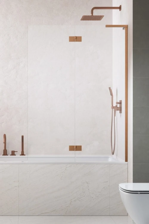 Parawan nawannowy Radaway Essenza 8 SL Brushed Copper PND II prawy