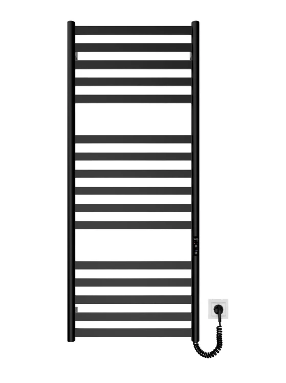 Grzejnik elektryczny suchy HF York 117x53 czarny mat Hygge Family