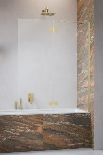 Parawan nawannowy Radaway Essenza Brushed Gold PND II prawy