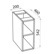 Moduł wiszący 200x460 Lavita