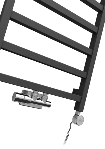 Grzejnik łazienkowy dekoracyjny LUNGO METALIC GREY 96x50 LaVita