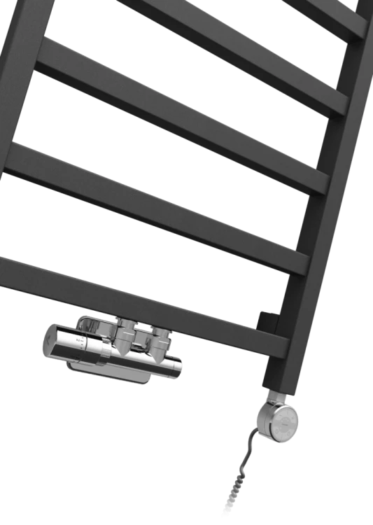 Grzejnik łazienkowy dekoracyjny LUNGO METALIC GREY 96x50 LaVita