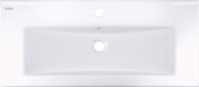 Umywalka ceramiczna wpuszczana biała 81,5x36 Tubo Deante