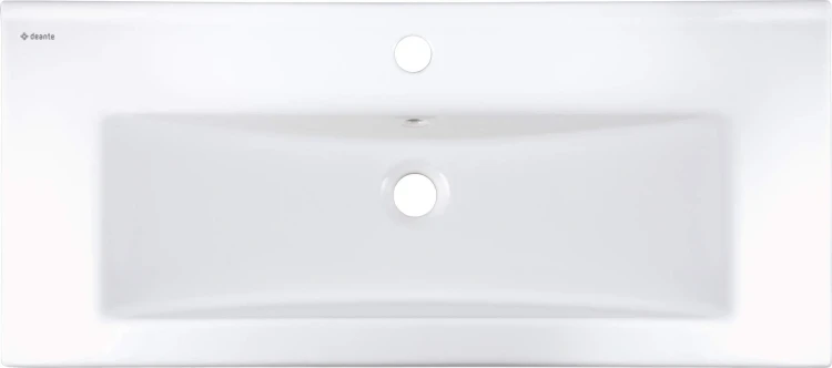 Umywalka ceramiczna wpuszczana biała 81,5x36 Tubo Deante