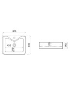 Umywalka nablatowa Castor Lavita