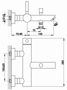 Bateria wannowa natynkowa KOHLMAN Roxin QW110R