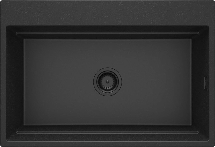 Zlewozmywak granitowy magnetyczny grafit metalik Magnetic Deante