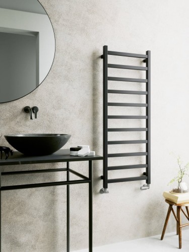 Grzejnik łazienkowy Lungo Black 96x50 Lavita