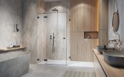 Kabina prysznicowa Essenza Pro Brushed GunMetal KDJ Radaway lewa