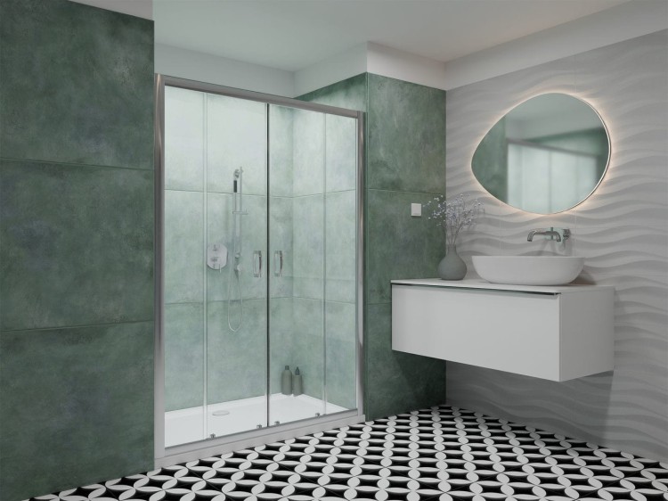 Drzwi wnękowe Radaway Premium Plus DWD 150x190 szkło przejrzyste