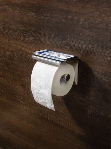 Deante Round Uchwyt ścienny na papier z półką