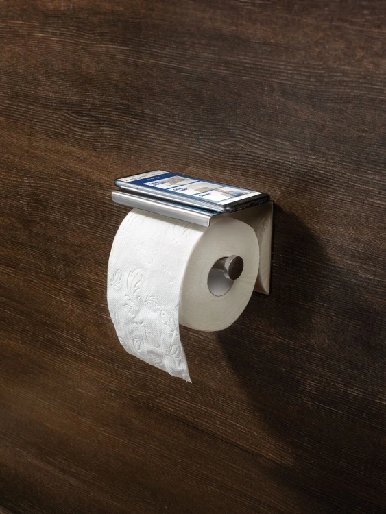 Deante Round Uchwyt ścienny na papier z półką