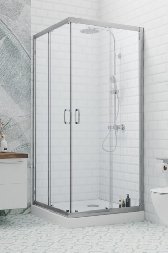 Kabina kwadratowa Radaway Premium Plus C 80x80x190 szkło grafitowe