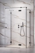 Kabina prysznicowa Essenza Pro Black KDJ+S Radaway prawa czarna