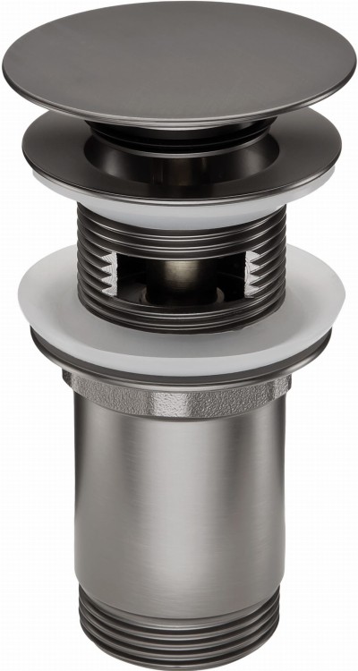 Korek Click-Clack ceramiczny uniwersalny, z przelewem, z tuleją Titanium Deante
