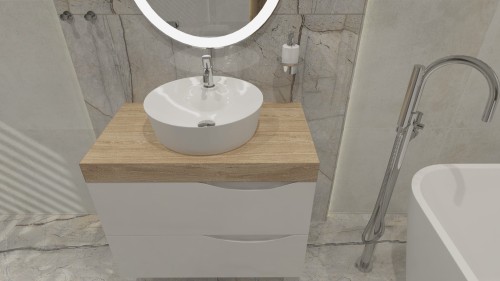 Umywalka nablatowa Caribe Lavita