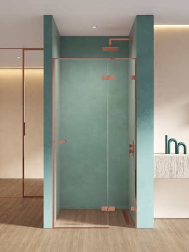 Drzwi prysznicowe New Trendy Eventa Copper Shine prawe czyste