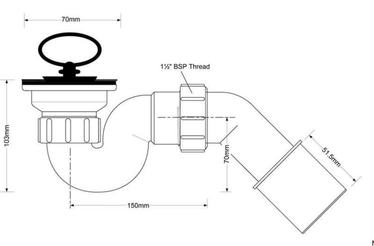 Syfon brodzikowy McAlpine HC25-POL