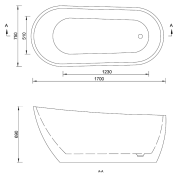 Wanna wolnostojąca EMPORIA MEGA-N New 170x75x69