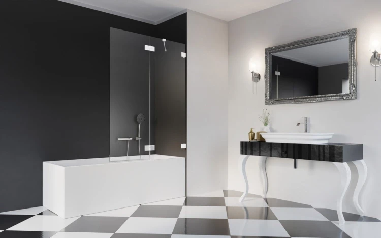 Parawan nawannowy Radaway Essenza Pro White PND II prawy