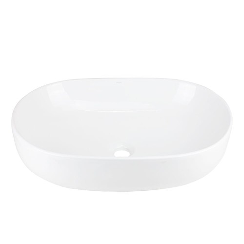 Umywalka nablatowa olvena uc5566 600x400x150 owalna bez korka