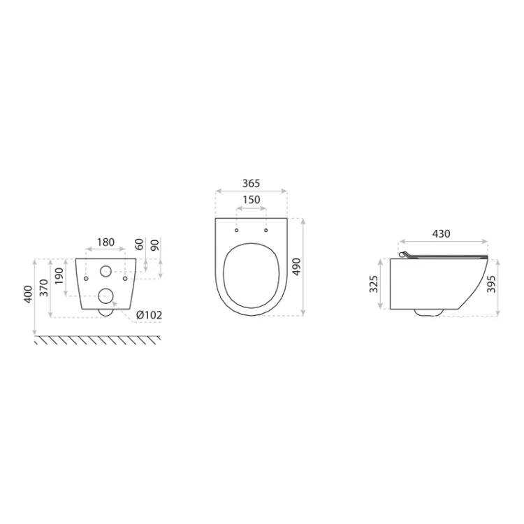 Miska wisząca WC Sofi Slim Kresz Lavita