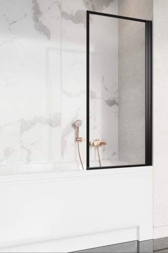 Parawan nawannowy Radaway Nes 8 Black PNJ I Frame prawy