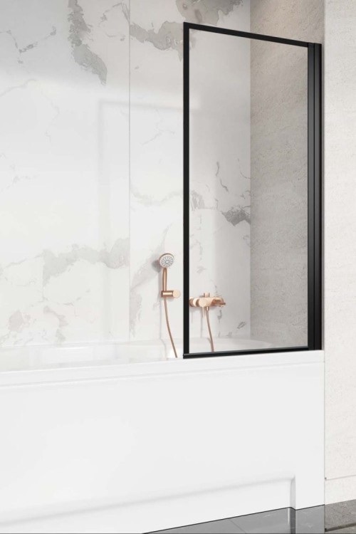 Parawan nawannowy Radaway Nes 8 Black PNJ I Frame prawy