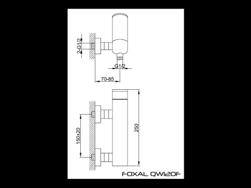 Bateria prysznicowa KOHLMAN Foxal QW120F