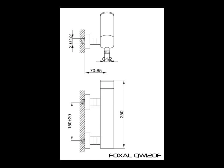 Bateria prysznicowa KOHLMAN Foxal QW120F