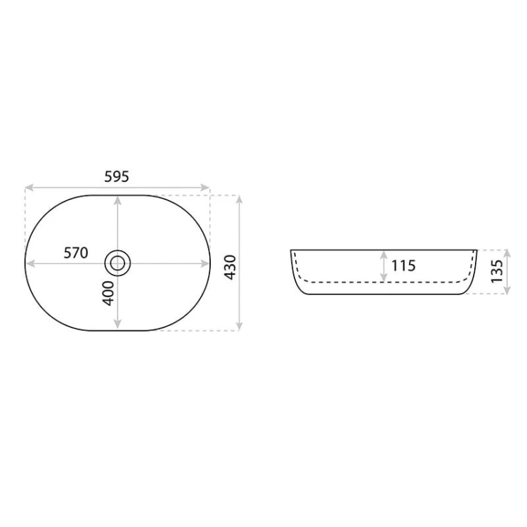 Umywalka nablatowa Blas Lavita