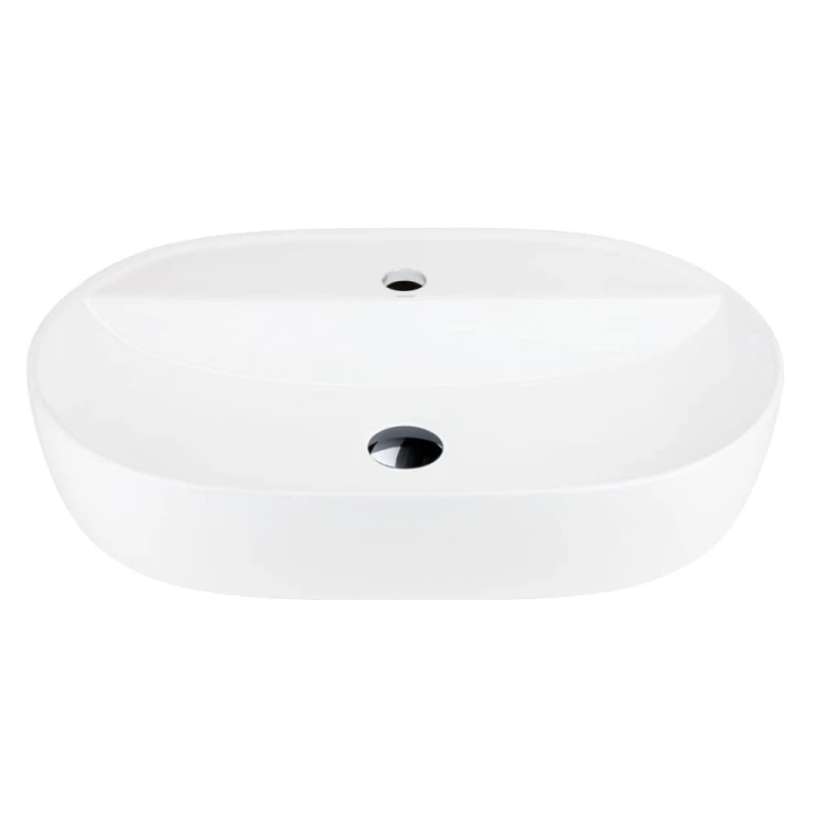 Umywalka nablatowa olvena uc5658bl 600x400x120mm otwór na baterię czarny korek