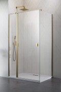 Kabina prysznicowa Radaway Nes Brushed Gold KDJ II lewa