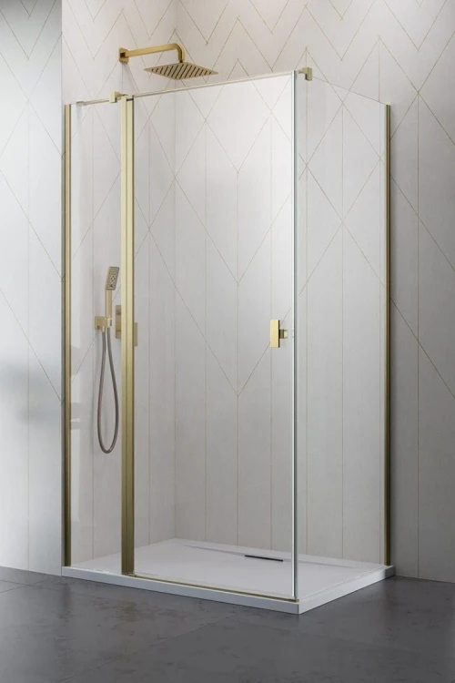 Kabina prysznicowa Radaway Nes Brushed Gold KDJ II lewa