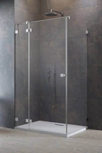 Kabina prysznicowa Essenza Pro Brushed Nickel KDJ Radaway lewa nikiel