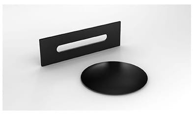 Wanna wolnostojąca Zoya Besco 170x80 biała lewa maskownice czarne