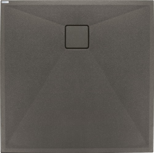 Brodzik granitowy kwadratowy 90x90 antracyt metalik Correo Deante